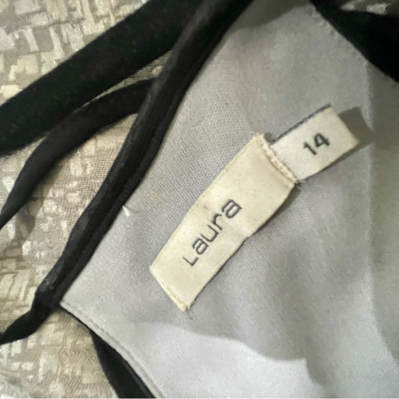 Full Length Dark Grey Gown by Laura - Picture 4 of 6